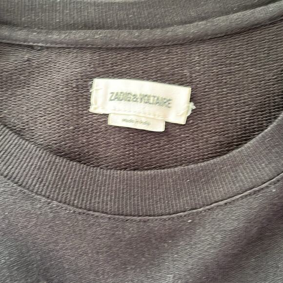 Zadig & Voltaire "Nevermind" short sleeved sweatshirt. Size XS - Picture 3 of 5
